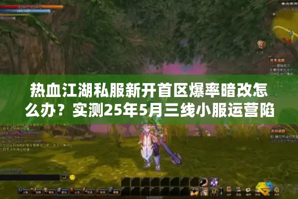 热血江湖私服新开首区爆率暗改怎么办？实测25年5月三线小服运营陷阱