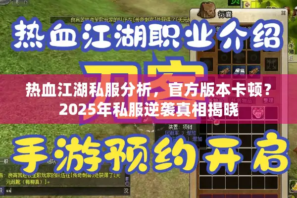 热血江湖私服分析,官方版本卡顿?2025年私服逆袭真相揭晓 热血江湖私服分析,官方版本卡顿?2025年私服逆袭真相揭晓