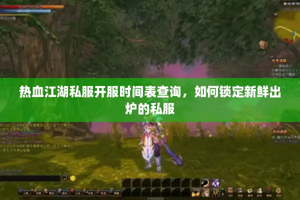 热血江湖私服开服时间表查询，如何锁定新鲜出炉的私服