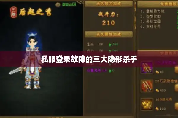 私服登录故障的三大隐形杀手