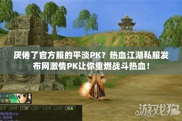 厌倦了官方服的平淡PK？热血江湖私服发布网激情PK让你重燃战斗热血！