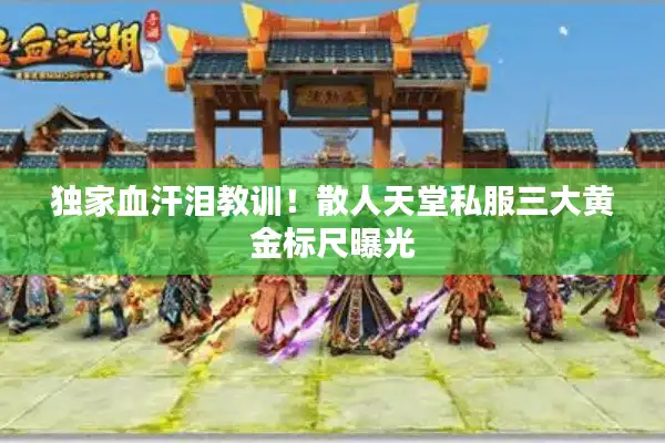 独家血汗泪教训！散人天堂私服三大黄金标尺曝光