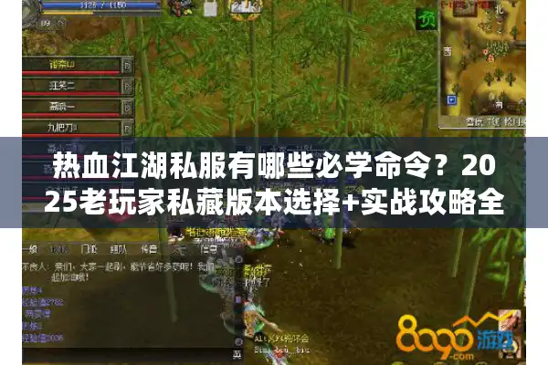 热血江湖私服有哪些必学命令?2025老玩家私藏版本选择+实战攻略全公开 热血江湖私服有哪些必学命令?2025老玩家私藏版本选择+实战攻略全公开