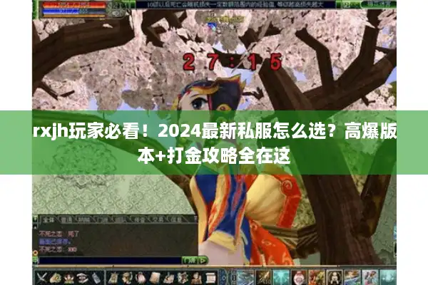 rxjh玩家必看!2024最新私服怎么选?高爆版本+打金攻略全在这 rxjh玩家必看!2024最新私服怎么选?高爆版本+打金攻略全在这