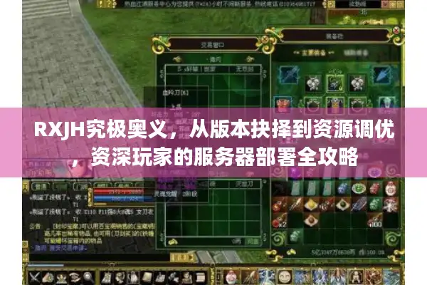 RXJH究极奥义，从版本抉择到资源调优，资深玩家的服务器部署全攻略