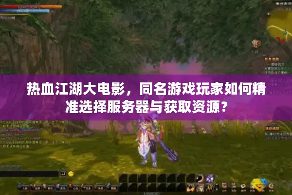 热血江湖大电影，同名游戏玩家如何精准选择服务器与获取资源？