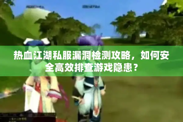 热血江湖私服漏洞检测攻略，如何安全高效排查游戏隐患？