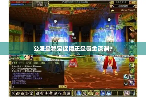 公服是稳定保障还是氪金深渊？