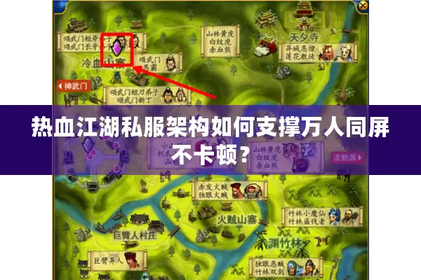 热血江湖私服架构如何支撑万人同屏不卡顿？